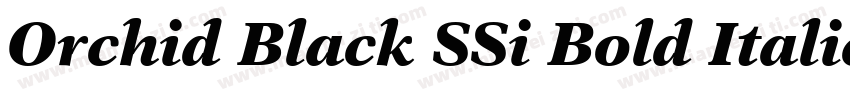 Orchid Black SSi Bold Italic字体转换